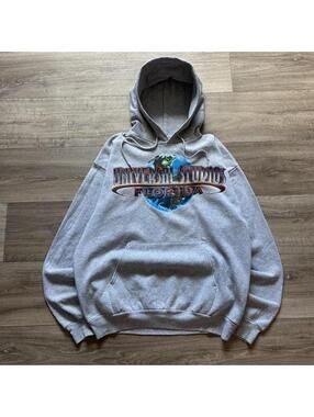 Vintage 90’s Universal Studios Grey Hoodie Sweatshirt size L